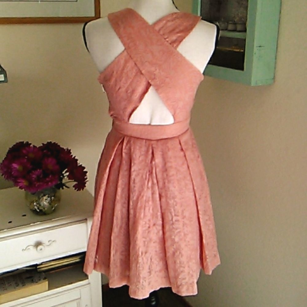 BCBG Paris Cross Strap Dress - Picture 5 of 10